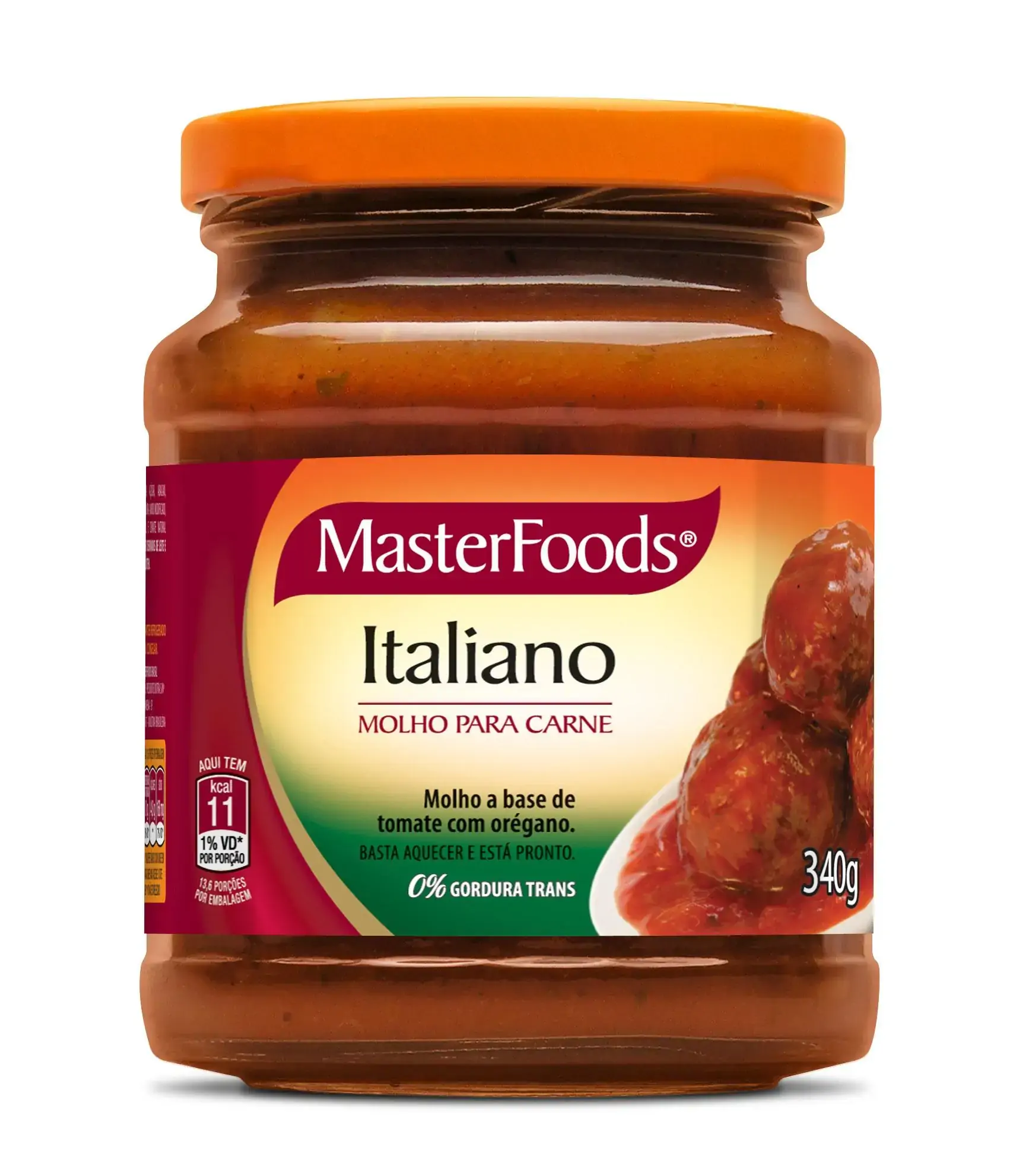 Molho Italiano Para Carne Masterfoods Vidro 340g