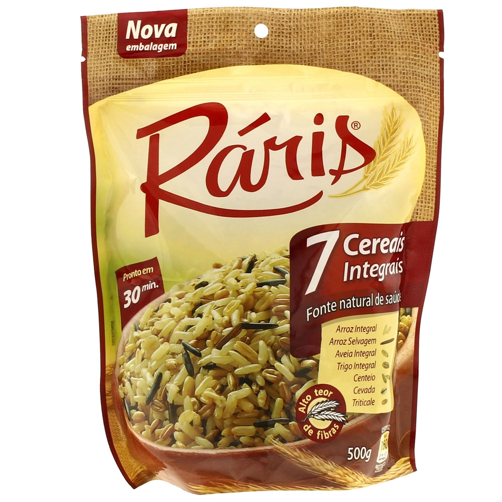 Arroz Integral 7 Cereais RÁRIS Pacote 500g