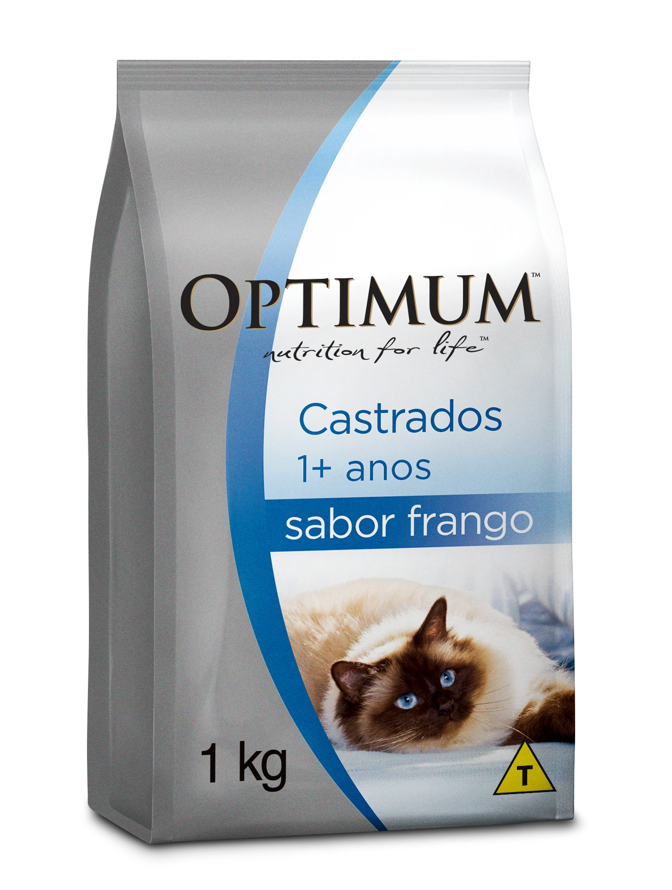 Ração Optimum Gatos Adultos Castrados Frango 1kg