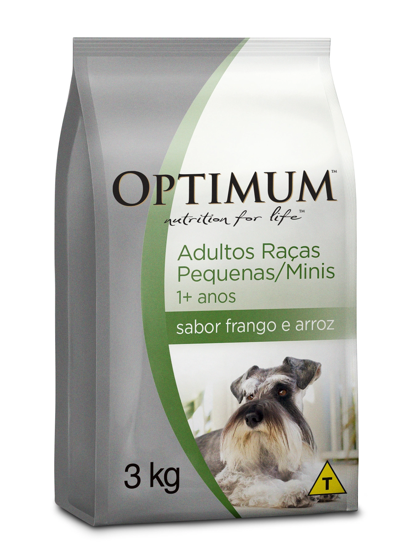Alimento Para Cães Adultos Raças Minis E Pequenas Frango E Arroz Optimum Pacote 3kg