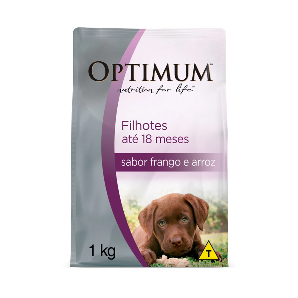 Ração Optimum Cães Filhotes Raça Pequena & Mini Frango e Arroz 1kg
