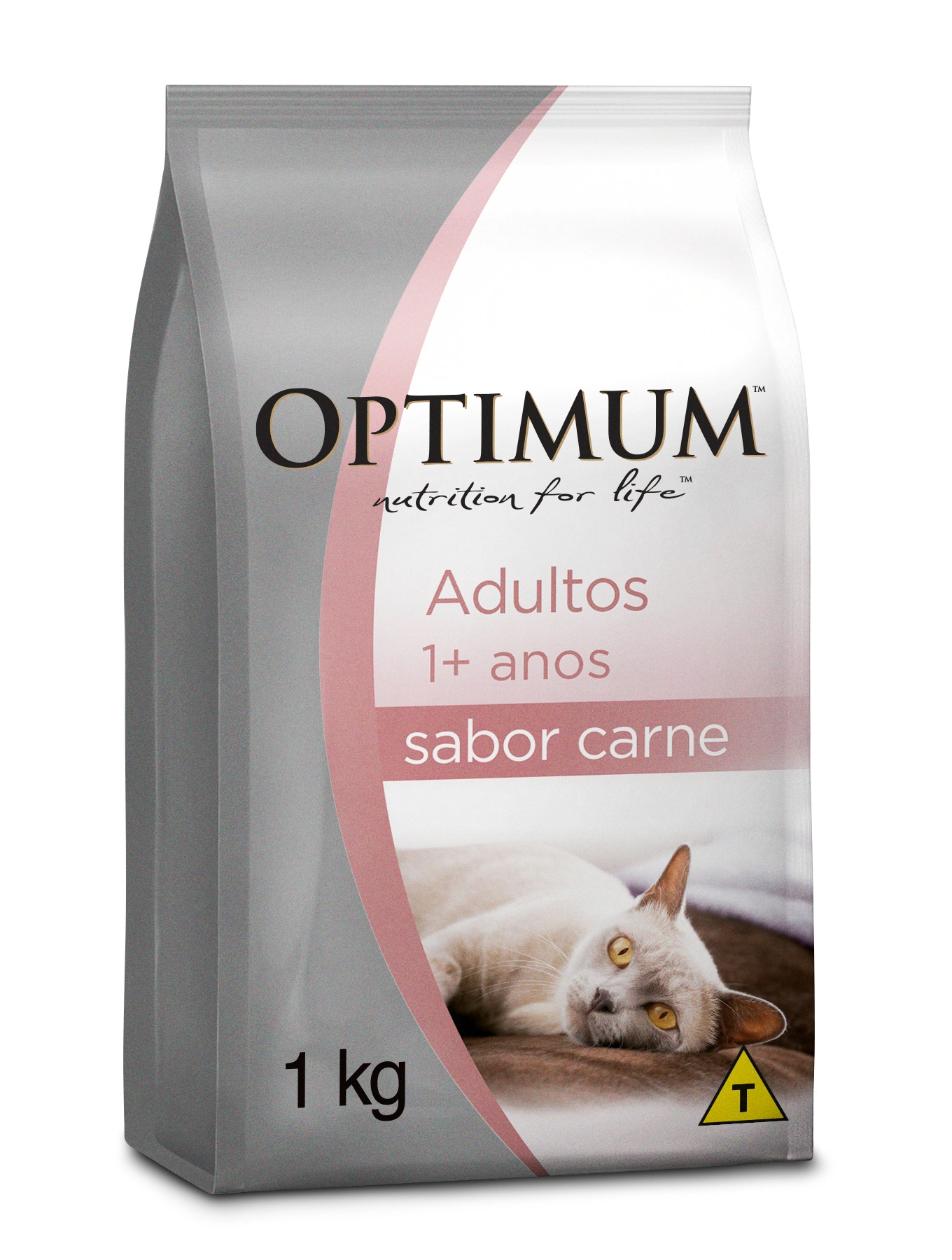 Alimento Para Gatos Adultos 1 Carne Optimum Pacote 1kg