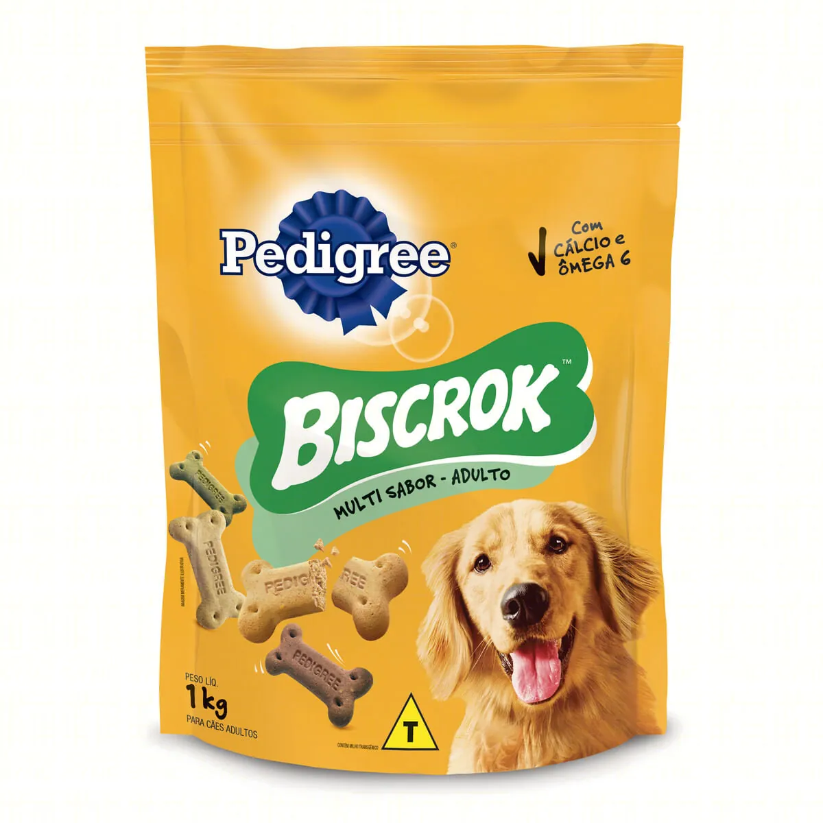 Biscoito Pedigree Biscrok Para Cães Adultos Multi 1kg