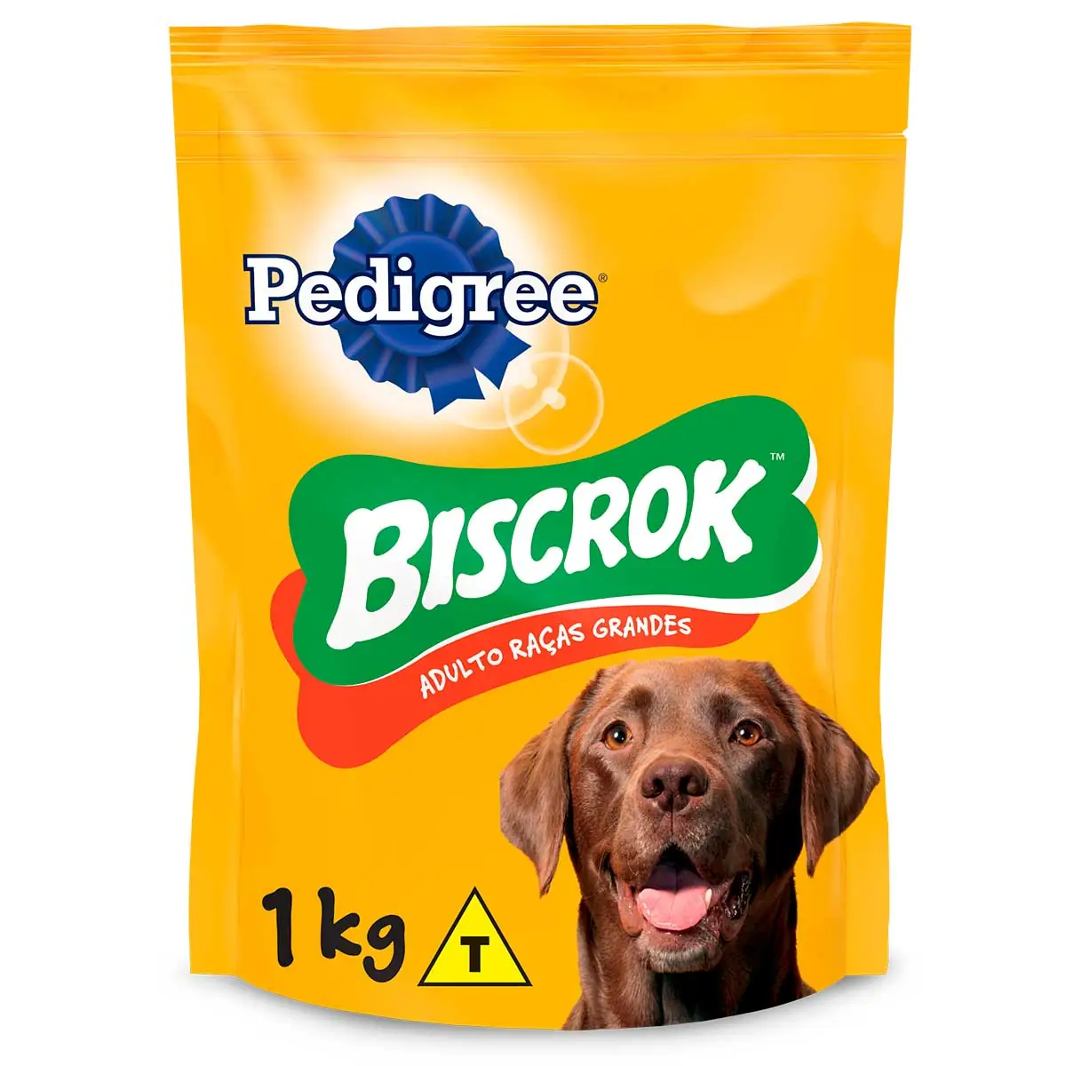 Biscoito Pedigree Biscrok para Cães Adultos Raças Grandes 1kg