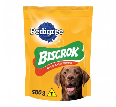 Biscoito Pedigree Biscrok para Cães Adultos Raças Grandes 500g
