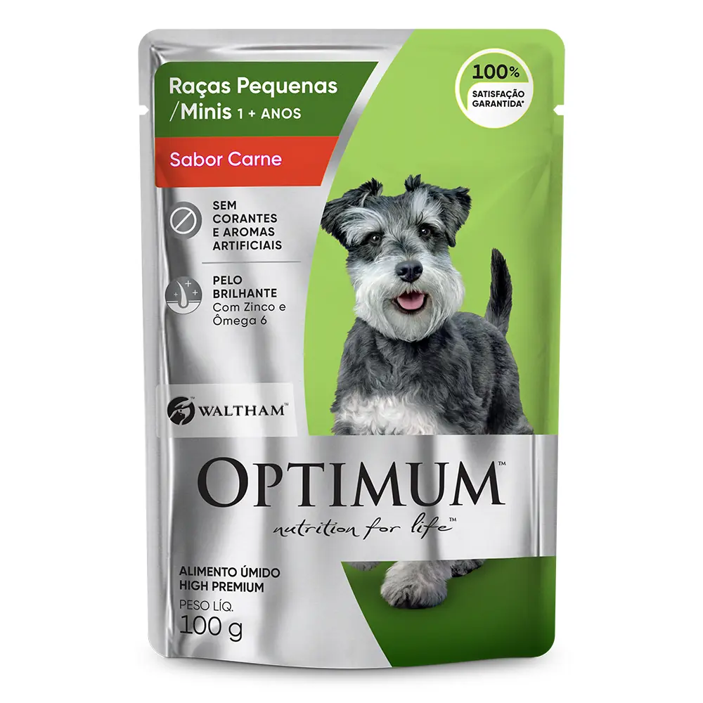 Optimum Sache Cao Adulto Raca Peq Carne 100gr279100