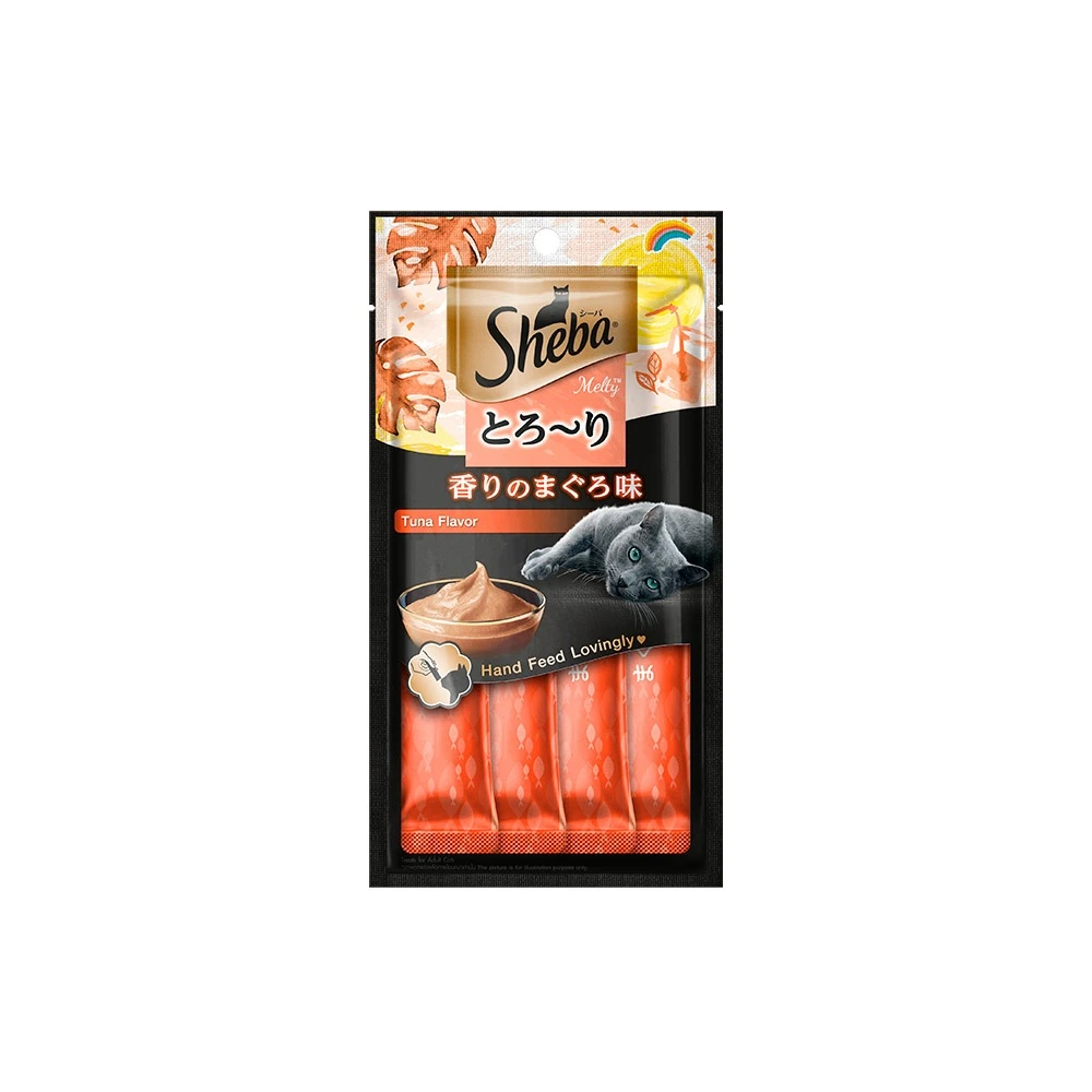 Sheba Cremoso Gato Adulto Atum 4un Com 12gr Cada296267