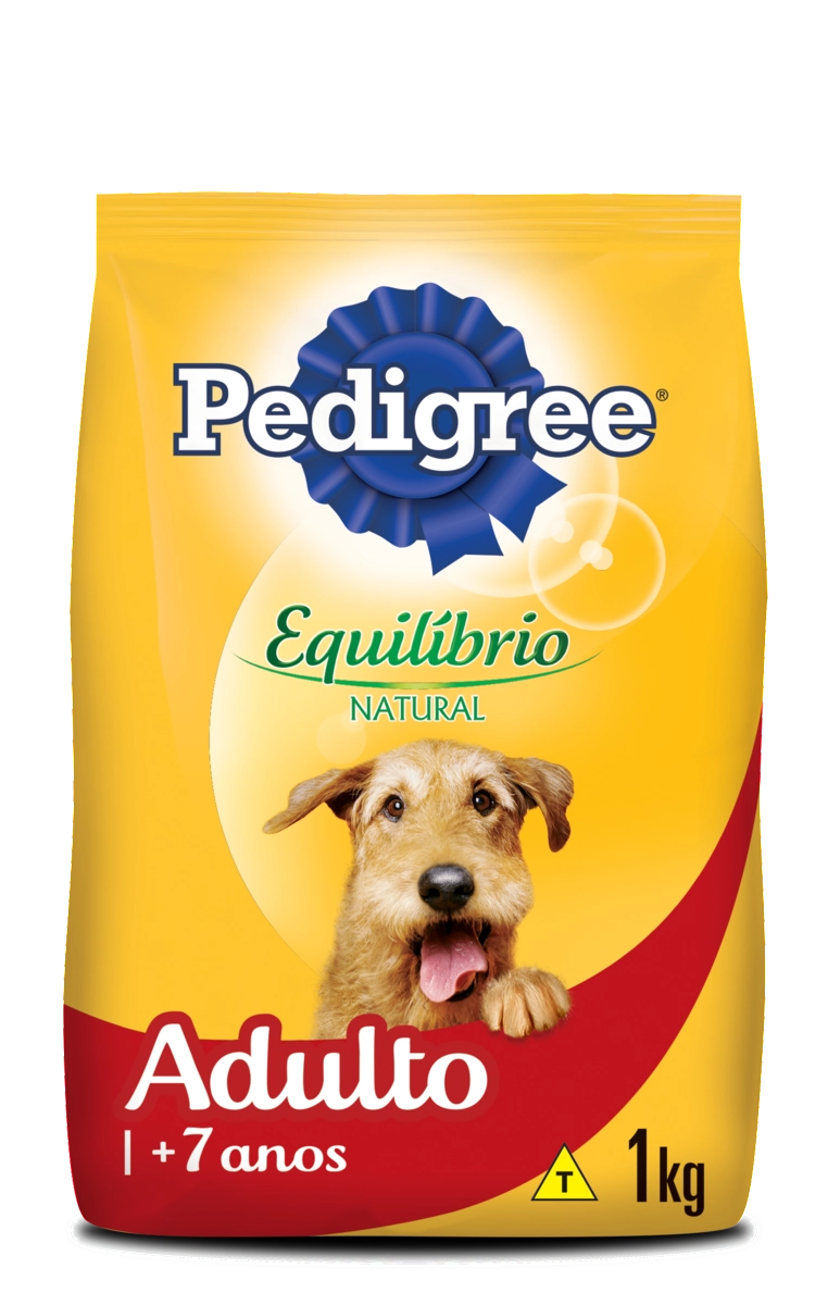 Alimento Para Cães Adultos 7 Carne Pedigree Equilíbrio Natural Pacote 1kg