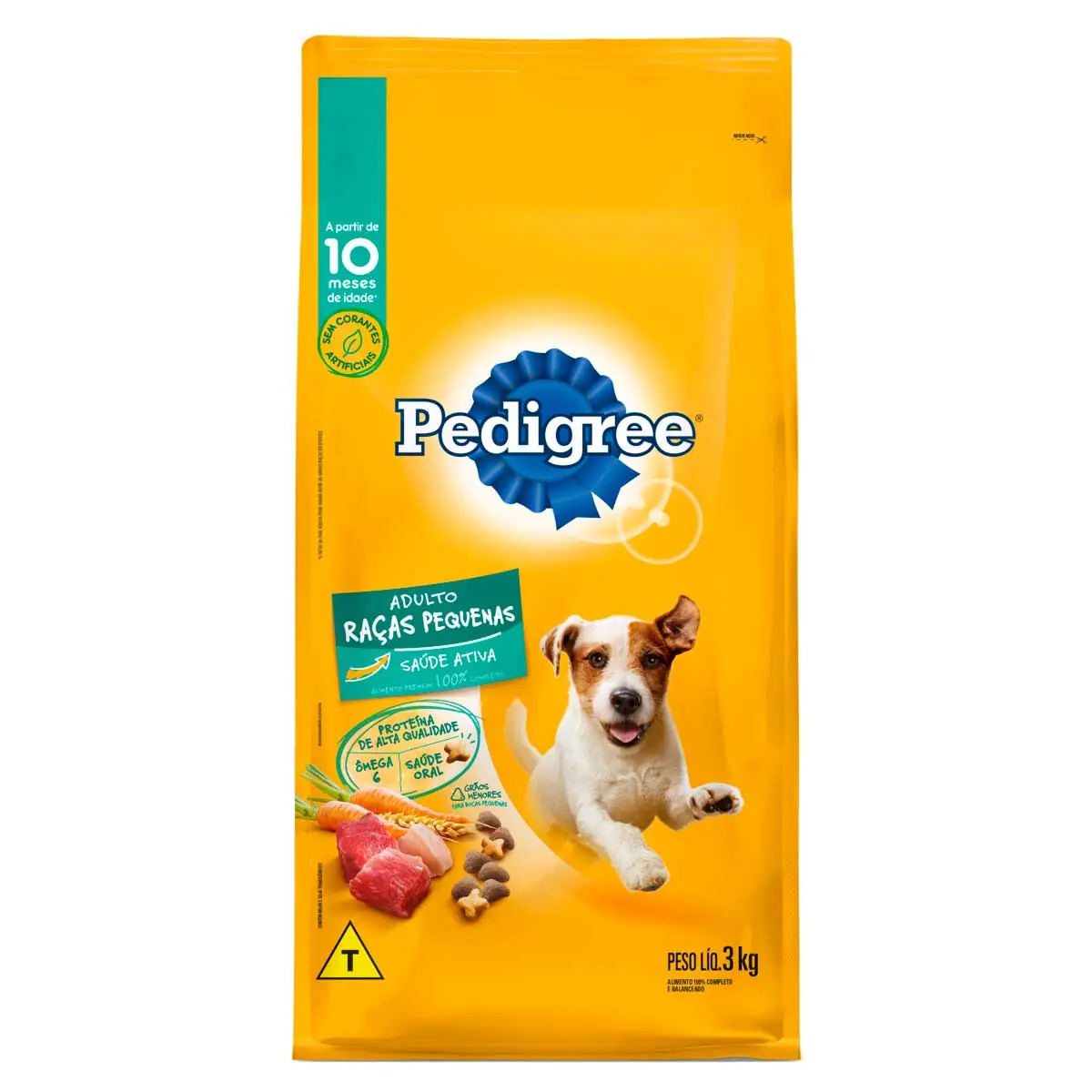 Ração Pedigree Para Cães Adultos Raças Pequenas 3kg