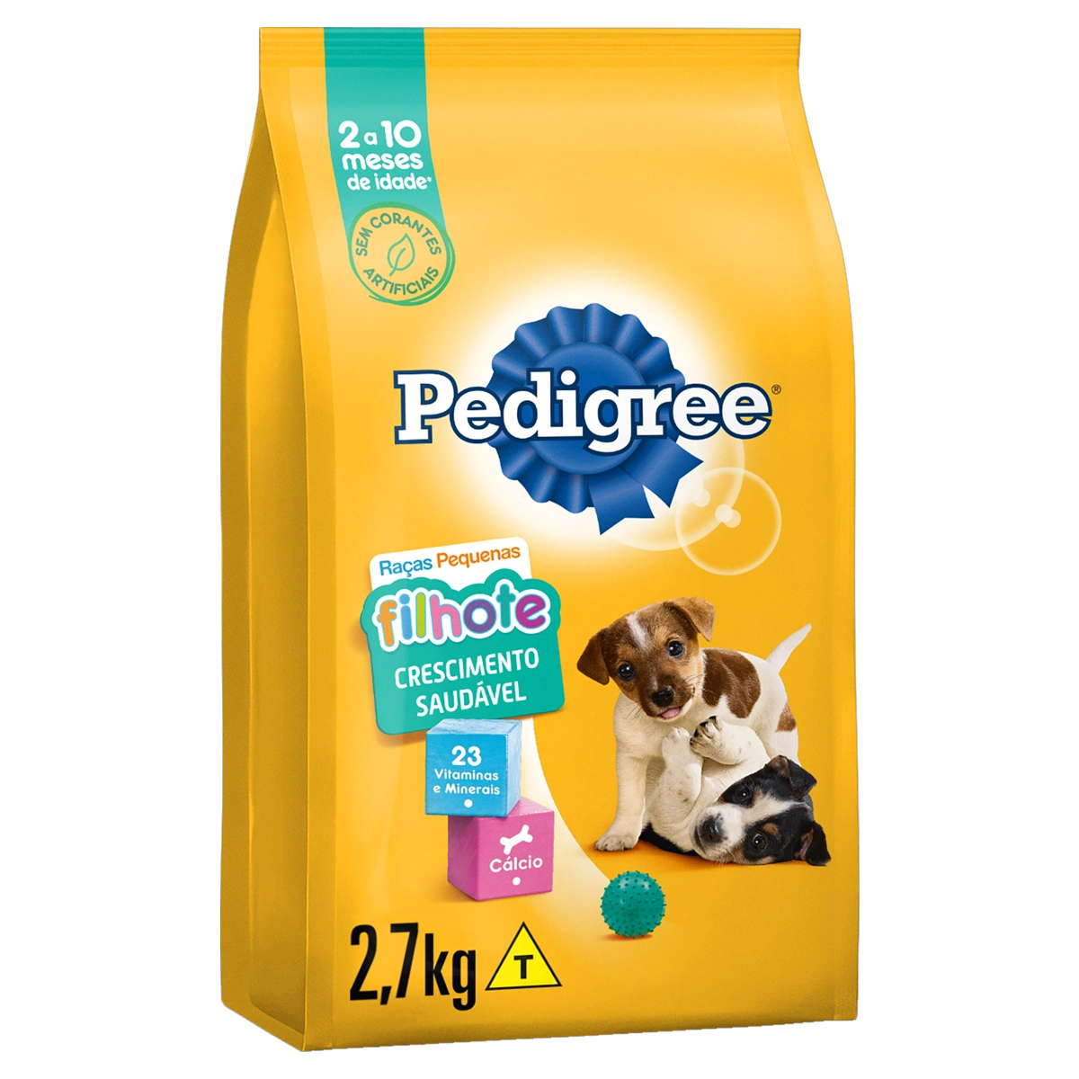 Alimento Para Cães Filhotes Raças Pequenas Pedigree Pacote 2,7kg