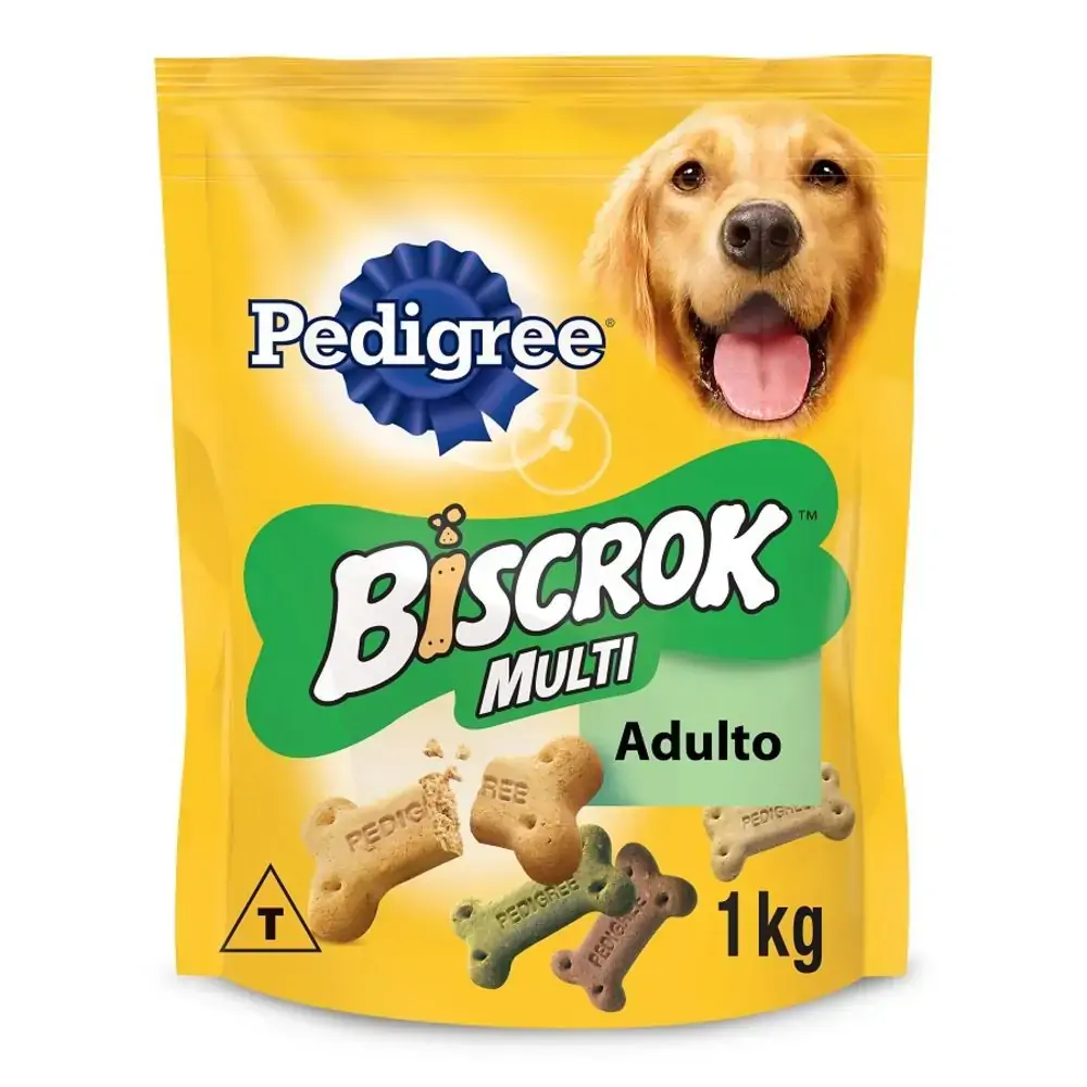 Racao Pedigree Biscrok 1kg Multi Pouch