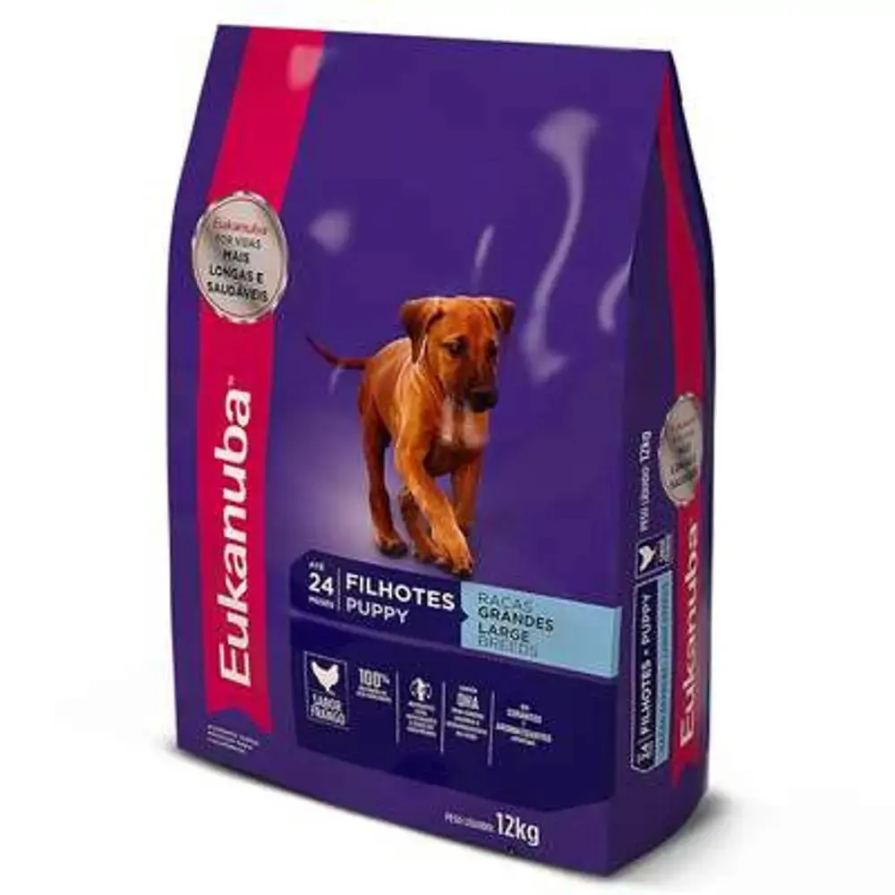 Ração Eukanuba Para Cães Filhotes De Raças Grandes