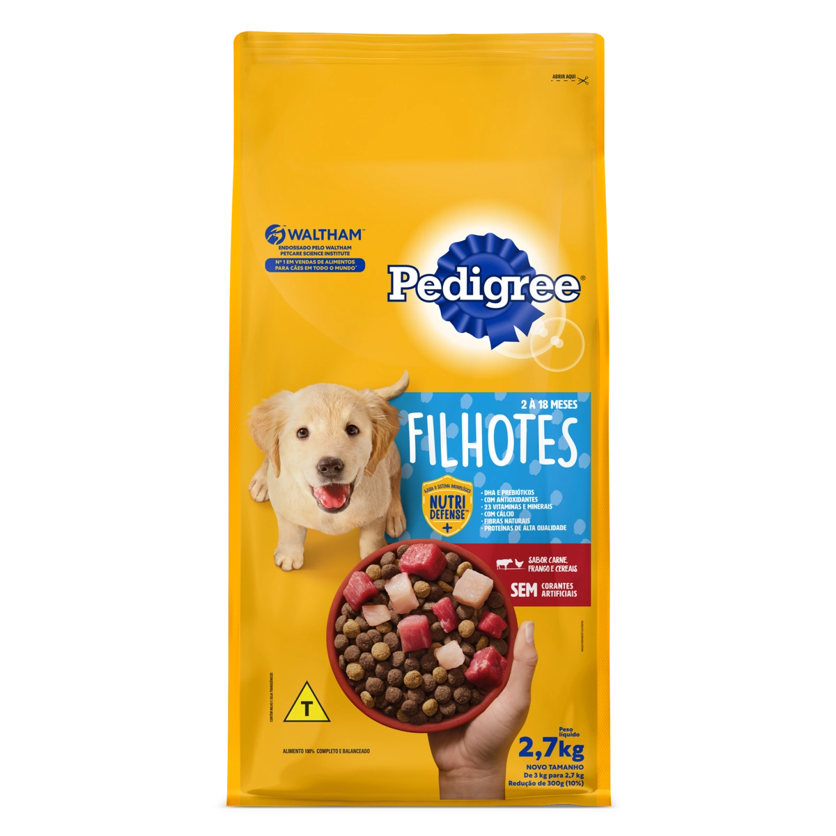 Ração Pedigree Dry Junior 2,7kg