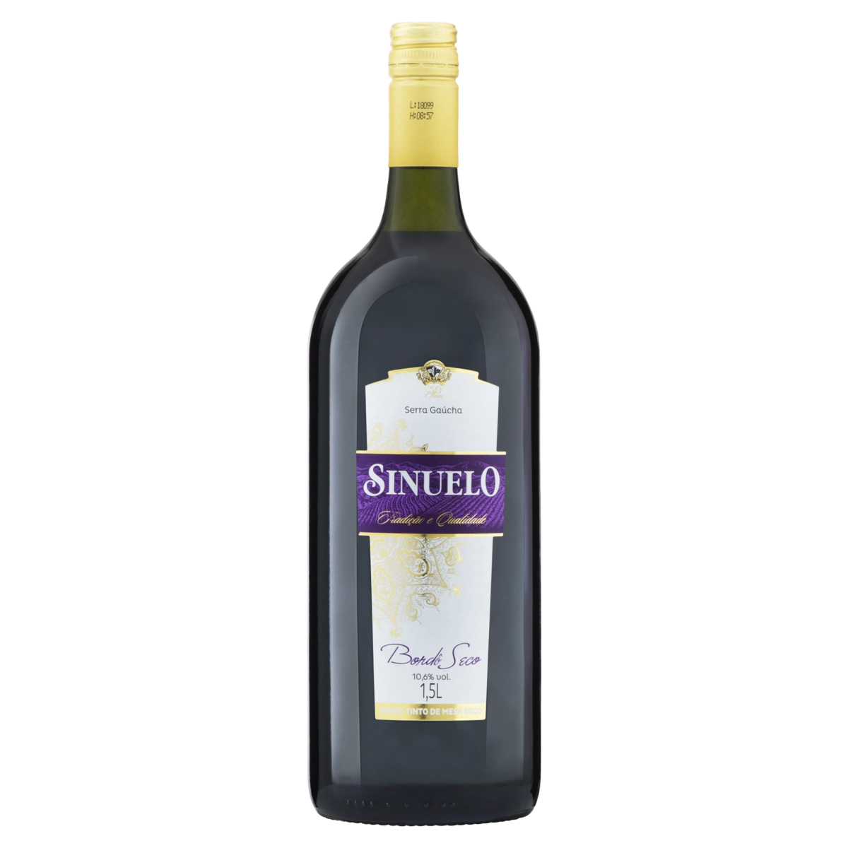 Vinho Brasileiro Tinto Seco Sinuelo Bordô Serra Gaúcha Garrafa 1,5l