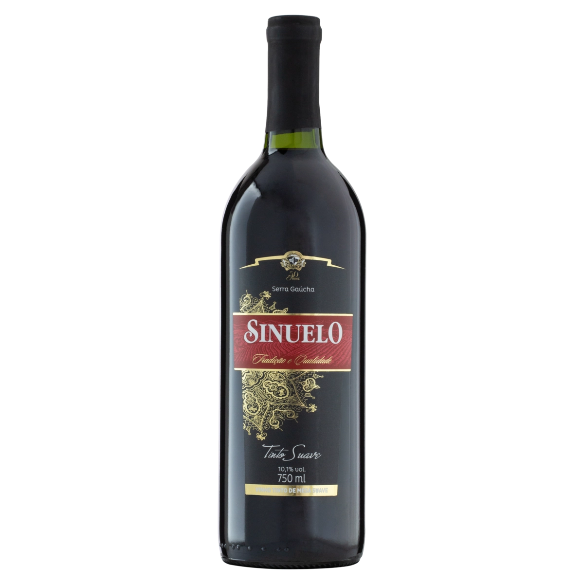 Vinho Brasileiro Tinto Suave Sinuelo Serra Gaúcha Garrafa 750ml