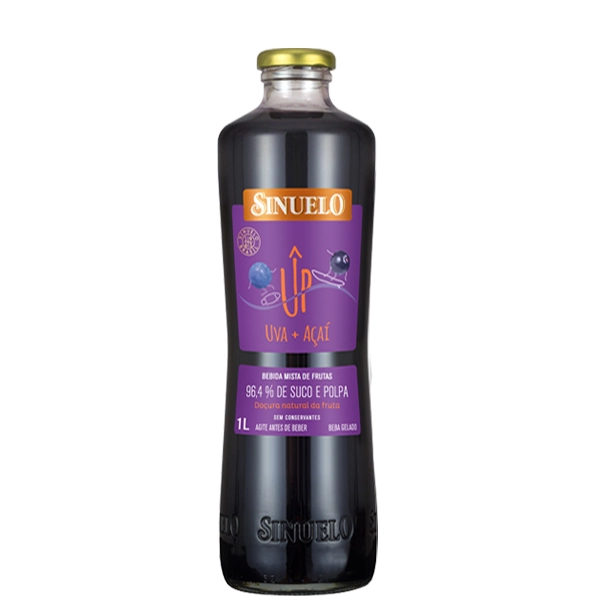 Suco De Uva Com Açai Sinuelo Up 1l