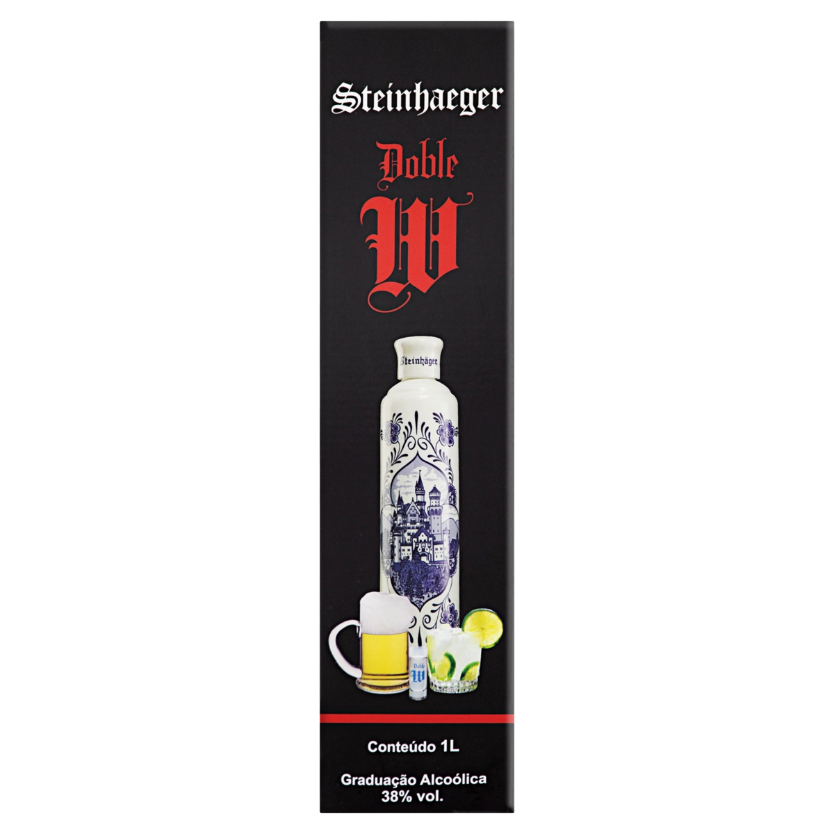 Steinhaeger Doble W Luxo 1000ml - Garrafa Azul