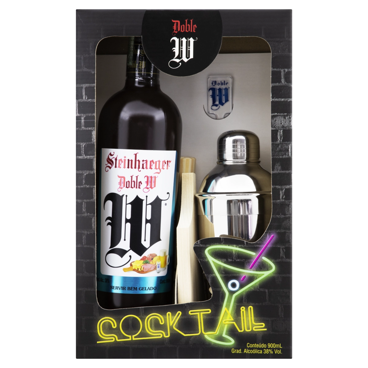 Kit Doble W Cocktail Steinhaeger 900ml