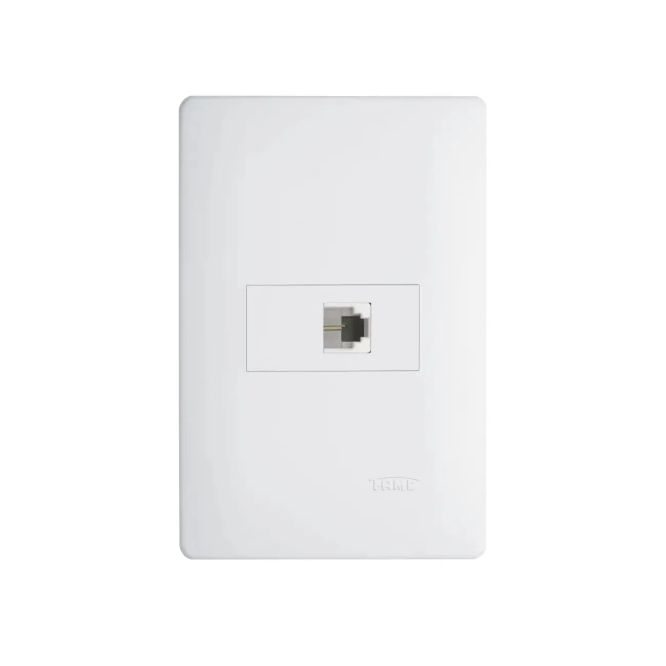 Tomada P/ Telefone Rj11 2 Vias Com Placa Fame Habitat Branco