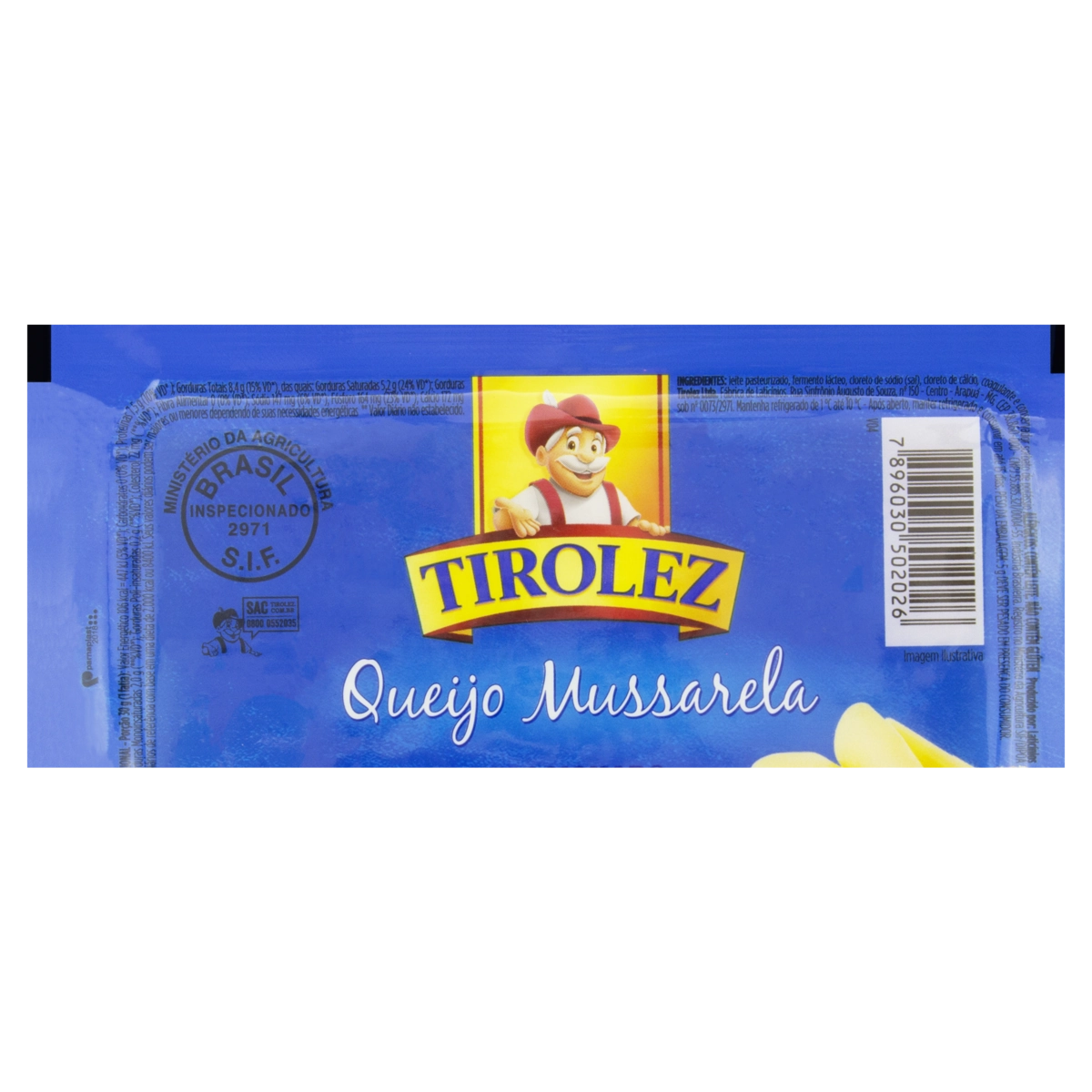 Queijo Mussarela Fracionado Tirolez