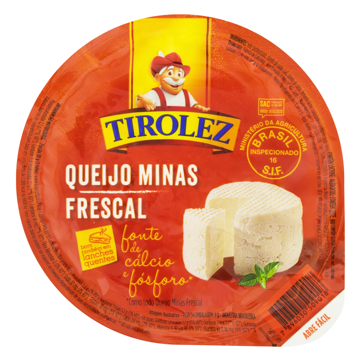 Queijo Minas Frescal Tirolez