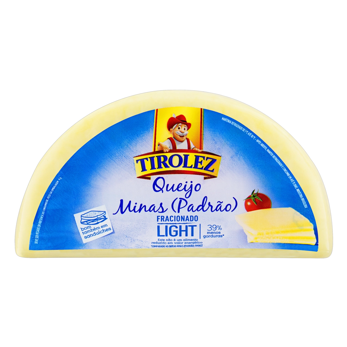 Queijo Minas Padrão Fracionado Light Tirolez