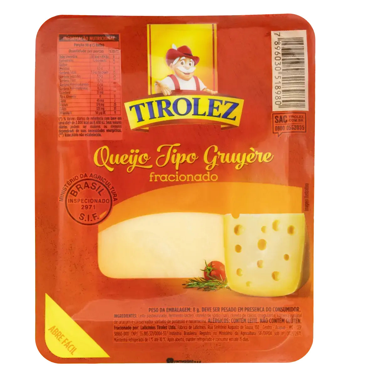 Queijo Suíço Fracionado Tirolez