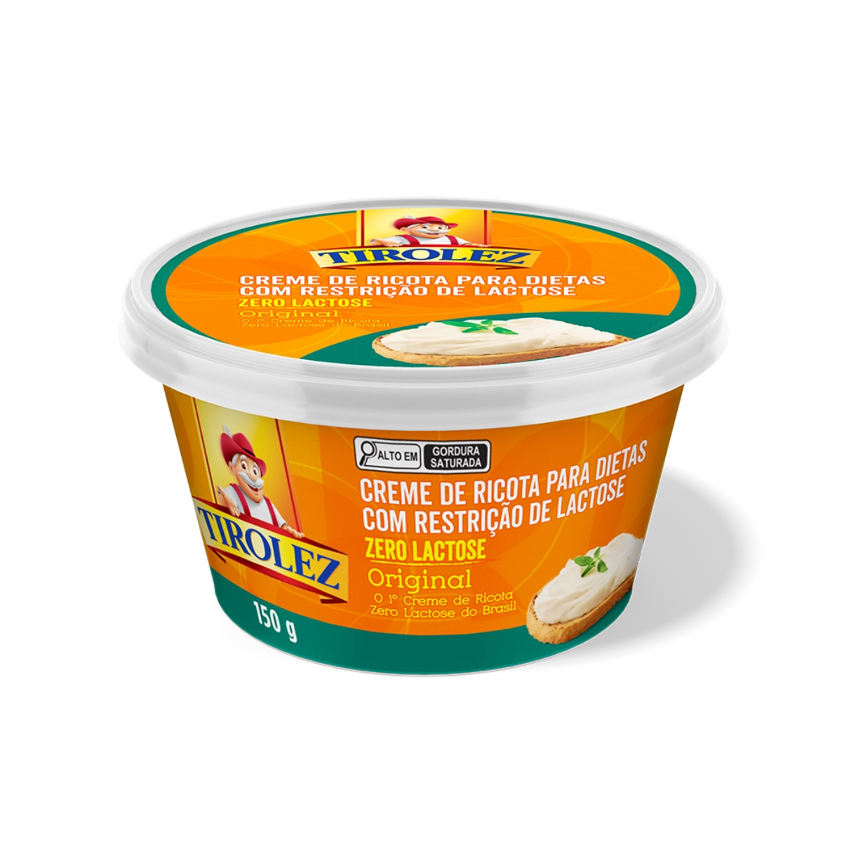 Creme de Ricota Zero Lactose TIROLEZ 150g