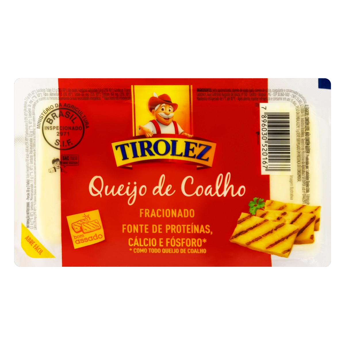 Queijo Coalho Fracionado Tirolez