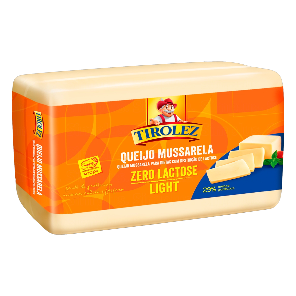 Queijo Mussarela Light Zero Lactose Tirolez