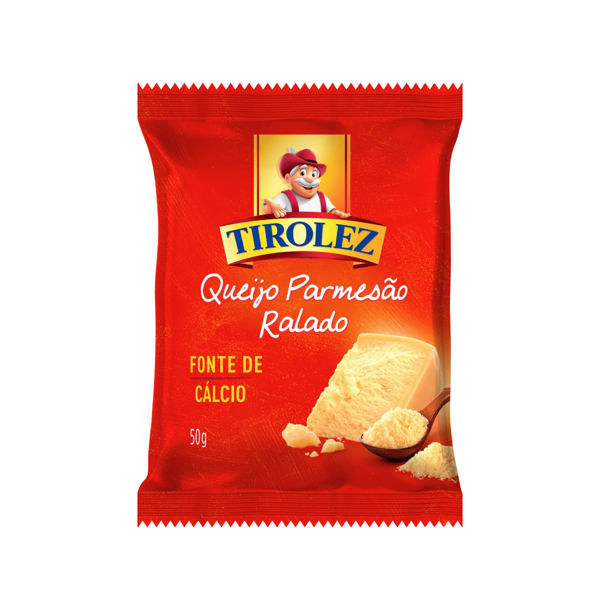 Queijo Parmesão Ralado TIROLEZ  Pacote 50g