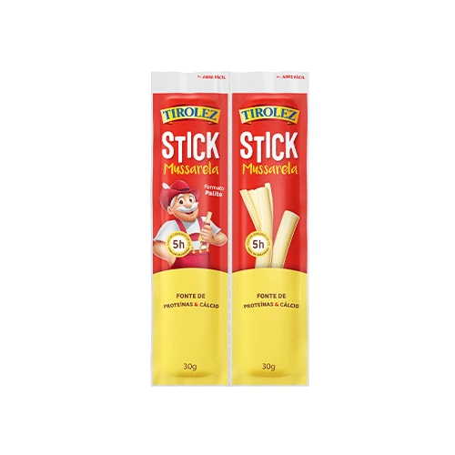 Queijo Mussarela Stick Tirolez 600g 20 Unidades