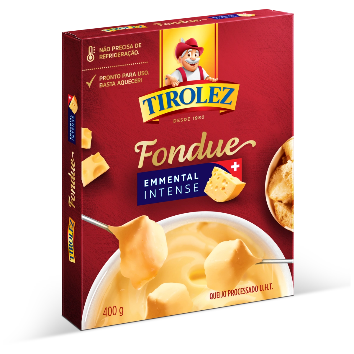 Fondue de Queijo Emmental Intense Tirolez Caixa 400g