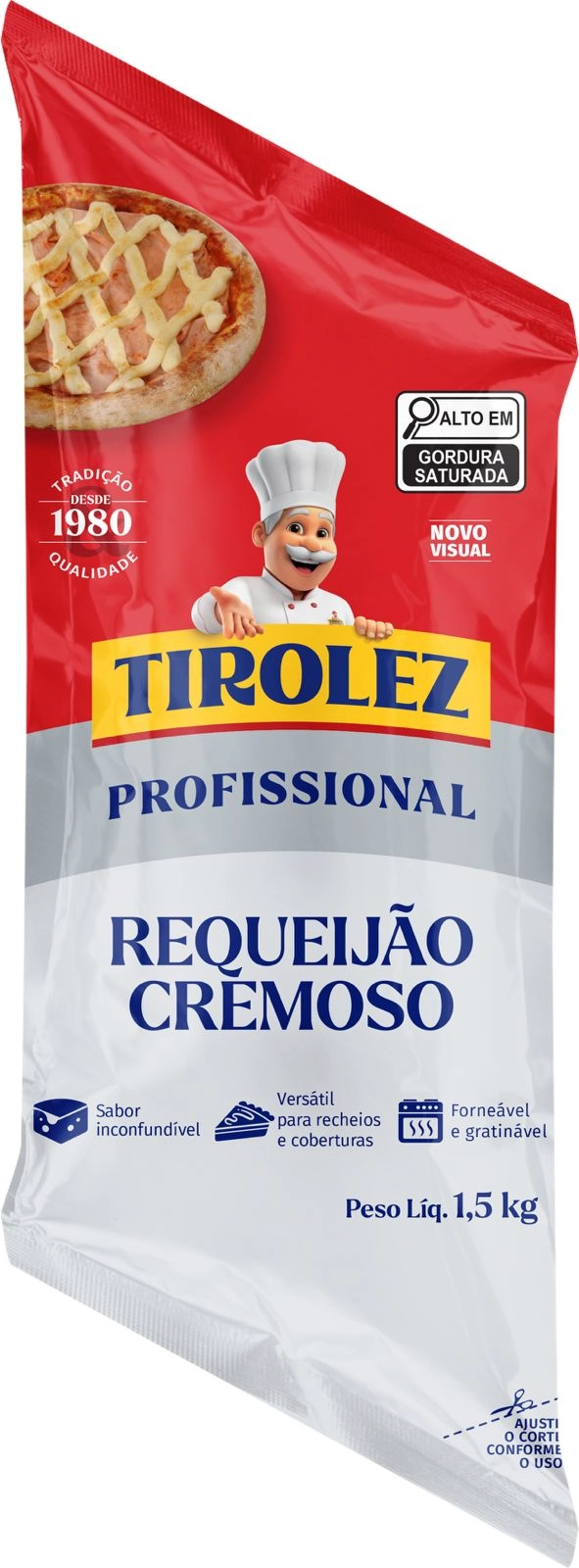 Requeijão Cremoso Tirolez Bisnaga 1,5kg