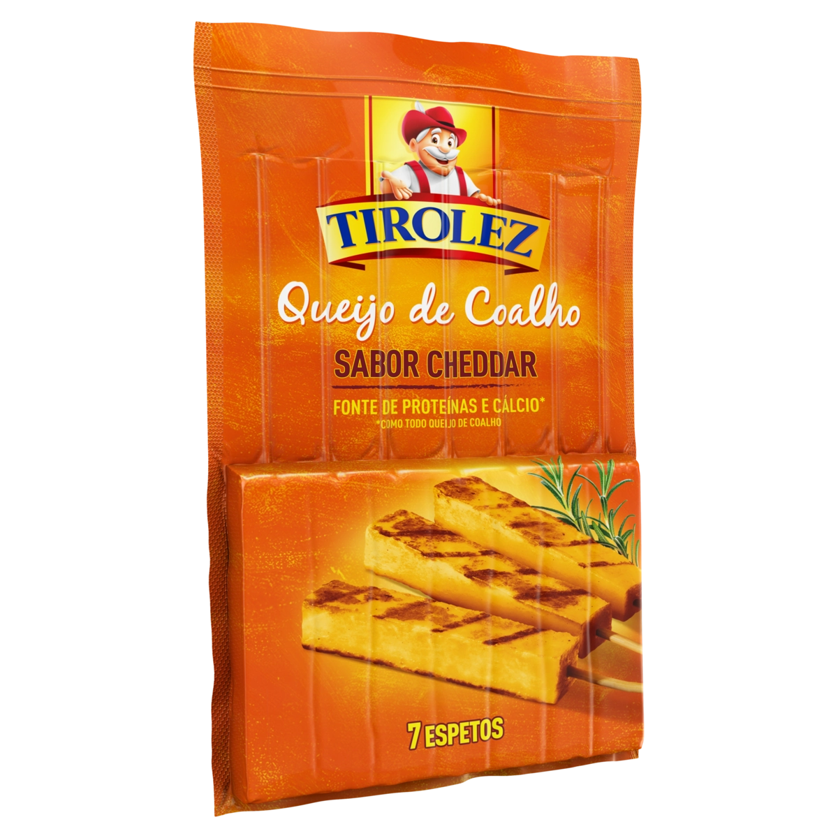 Queijo Coalho Em Espeto Cheddar Tirolez 7 Unidades