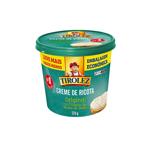 Creme De Queijo Ricota Original Tirolez Pote 370g Embalagem Econômica Leve Mais Pague Menos