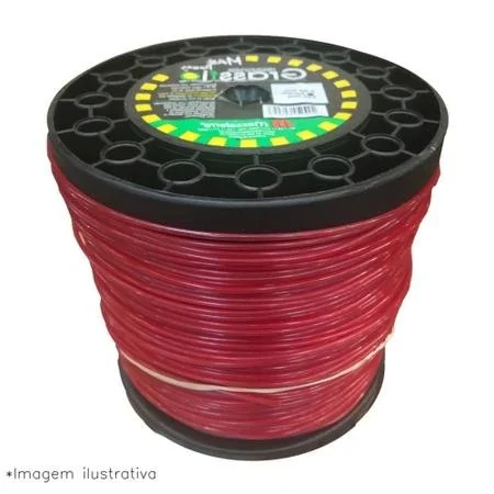 Fio De Nylon P/ Cortador De Grama Grassfio 2,4mm