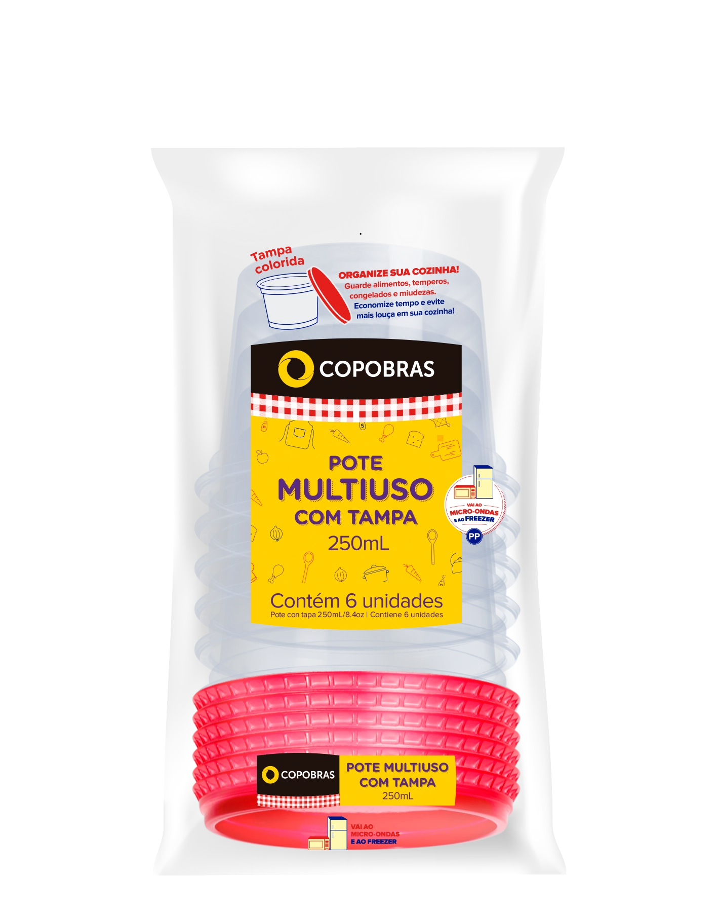 Pote Multiuso Copobras 250ml C/6