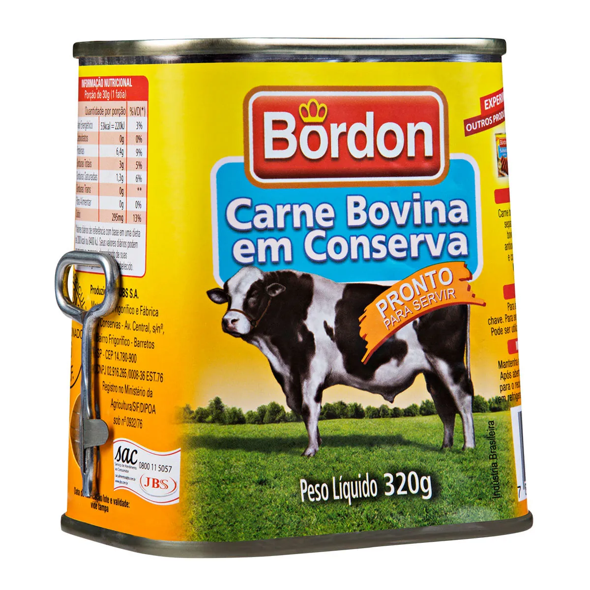 Carne Bovina em Conserva Bordon 320g