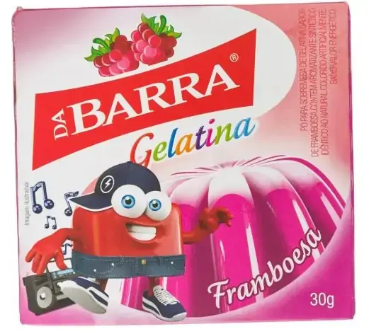 Gelatina Franboesa Da Barra