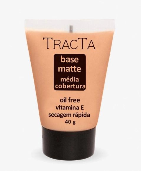Base Matte Oil Free Media Cobertura E Secagem Rapida 03 40g Tracta