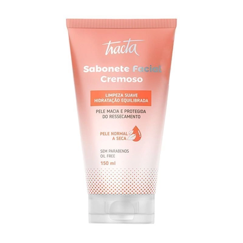 Tracta Pele Normal a Seca - Sabonete Facial Cremoso 150ml