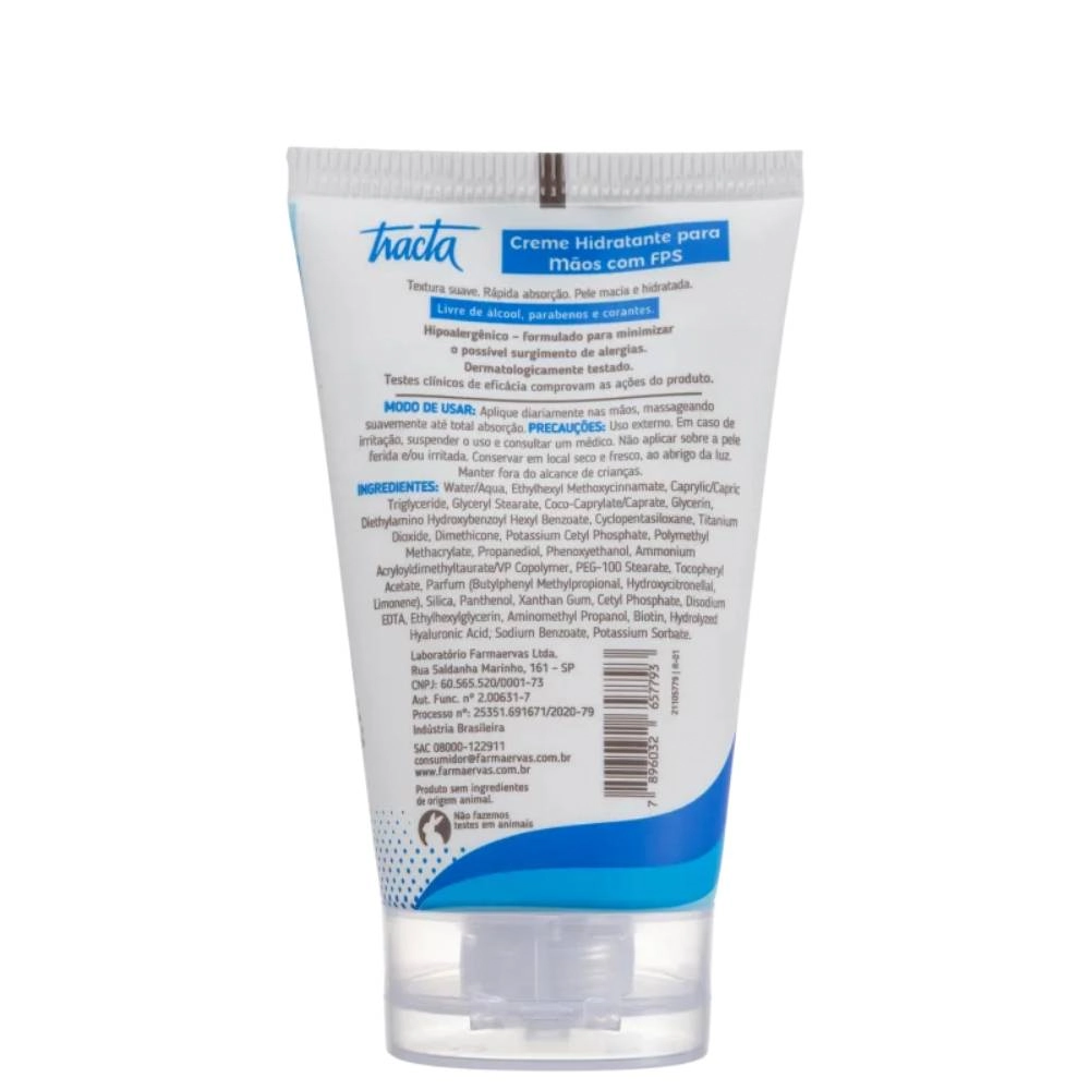Tracta Creme Hidratante Para as Mãos - 50g
