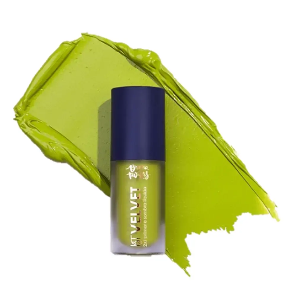 Primer E Sombra Líquida Velvet 2x1 Cor Pistachio Bruna Tavares 6ml
