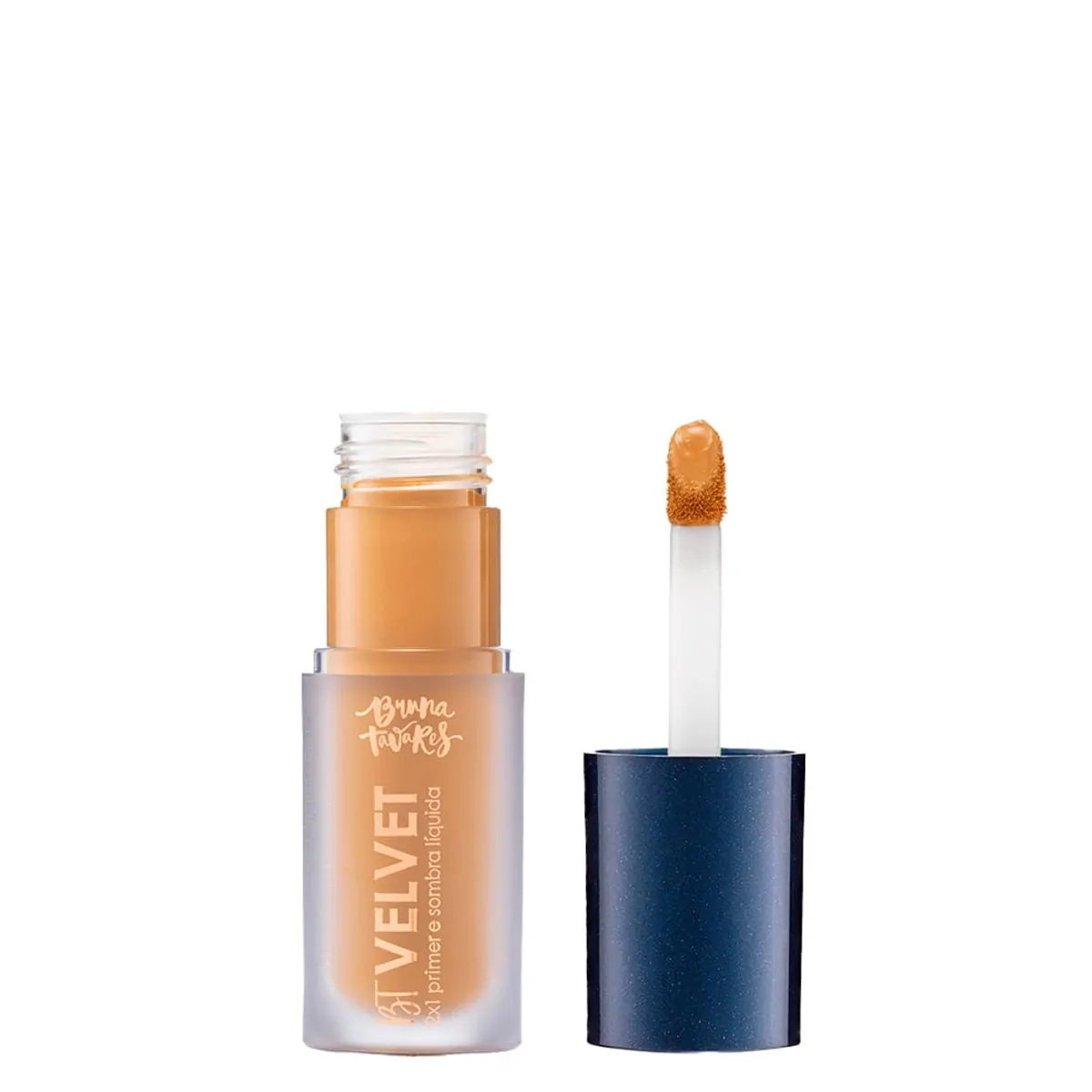 Primer E Sombra Lãquida Velvet 2x1 Cor Mustard Bruna Tavares 6ml