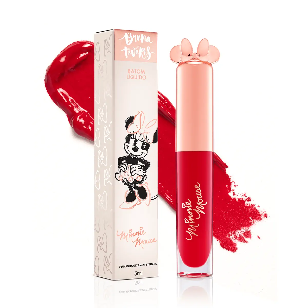 Batom Liquido Bruna Tavares Minnie Mouse Minnie Dress 5ml