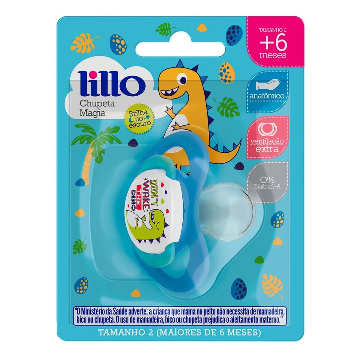 Chupeta Lillo Magia Ortodôntica Tamanho 2 Cor Azul