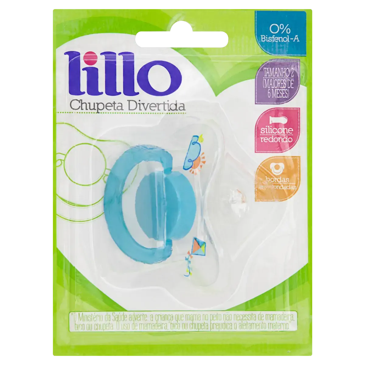 Chupeta Azul Divertida Lillo N 2