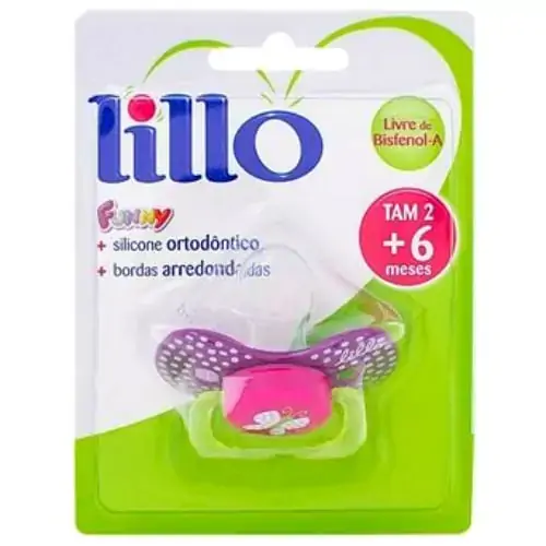 Chupeta Rosa Bichos Lillo Funny N 2