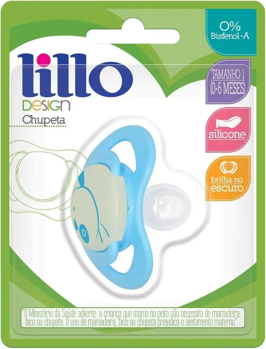 Chupeta Azul Lillo Design N 1